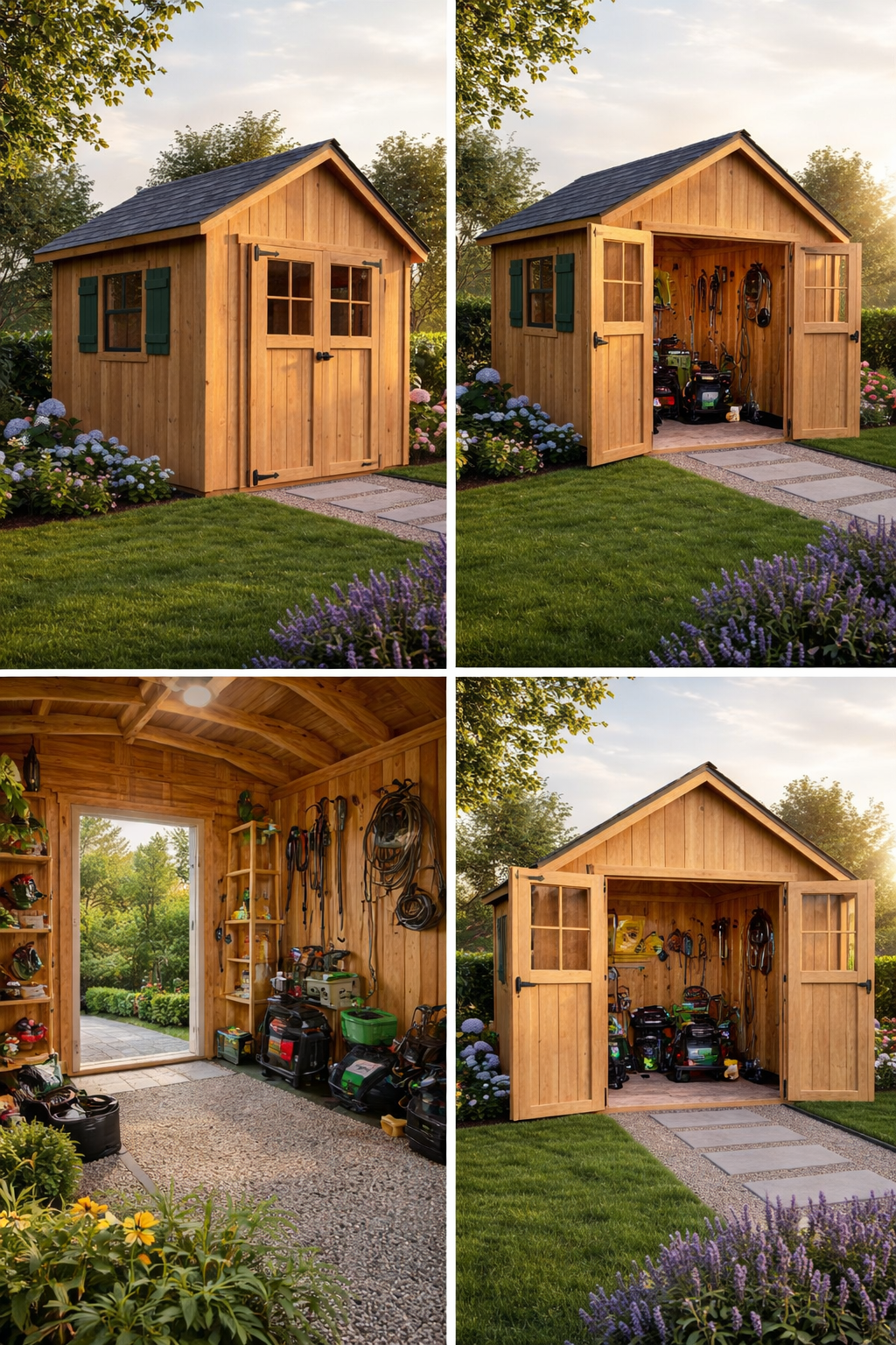 Classic Cottage Storage Shed — Permit-Friendly Backyard Storage