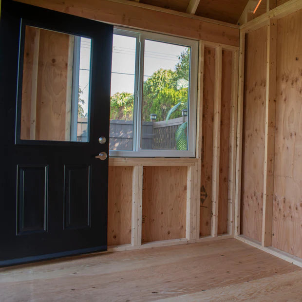 Saltbox Studio 12×8 — Western Red Cedar Backyard Office