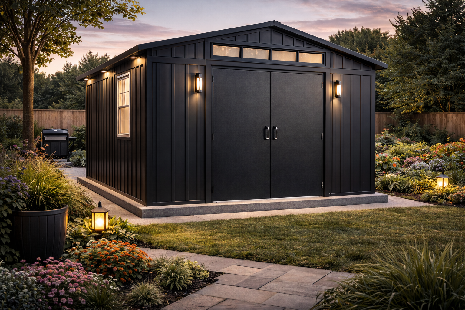Essential Steel Shed — No-Permit Galvanized Storage