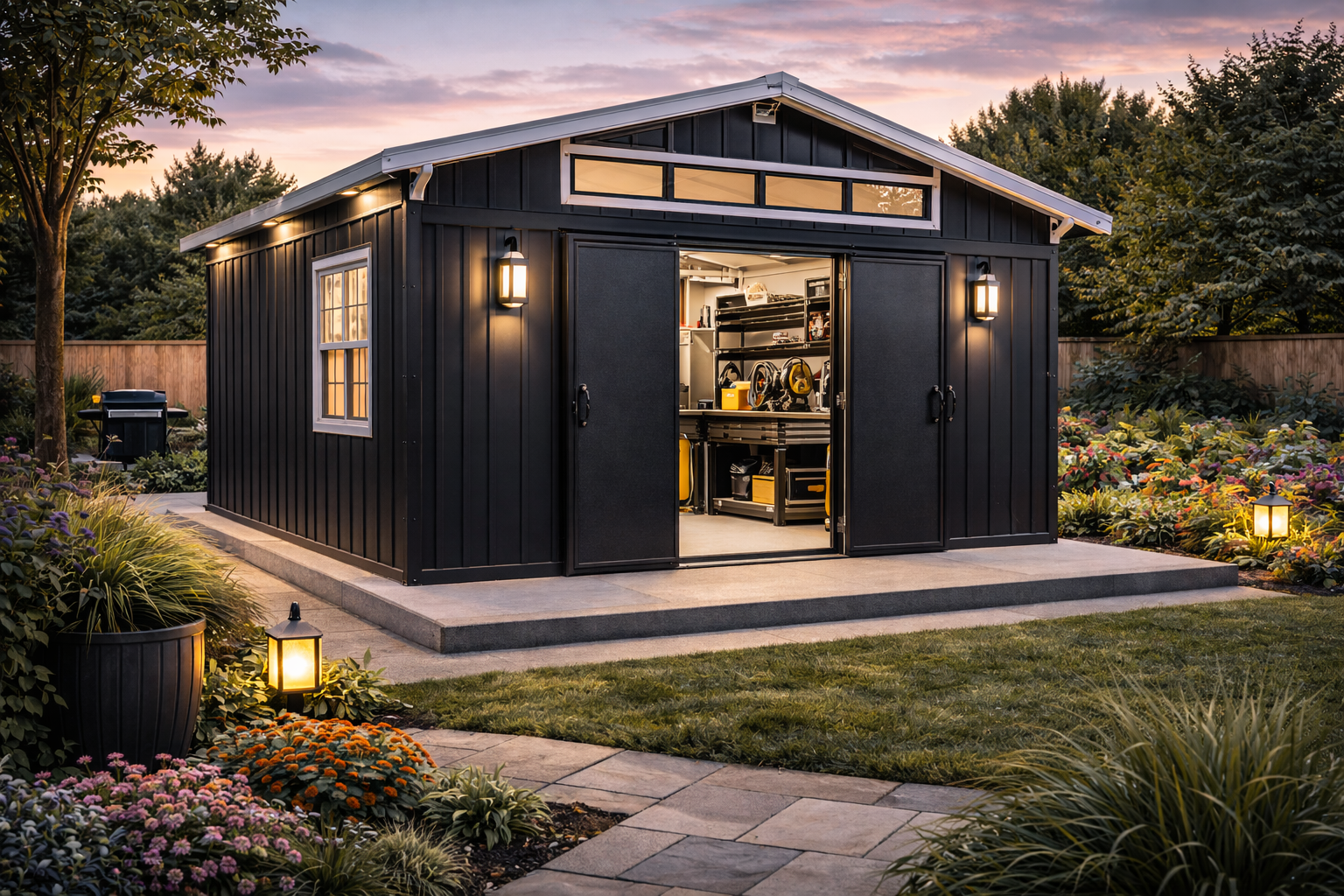 Essential Steel Shed — No-Permit Galvanized Storage