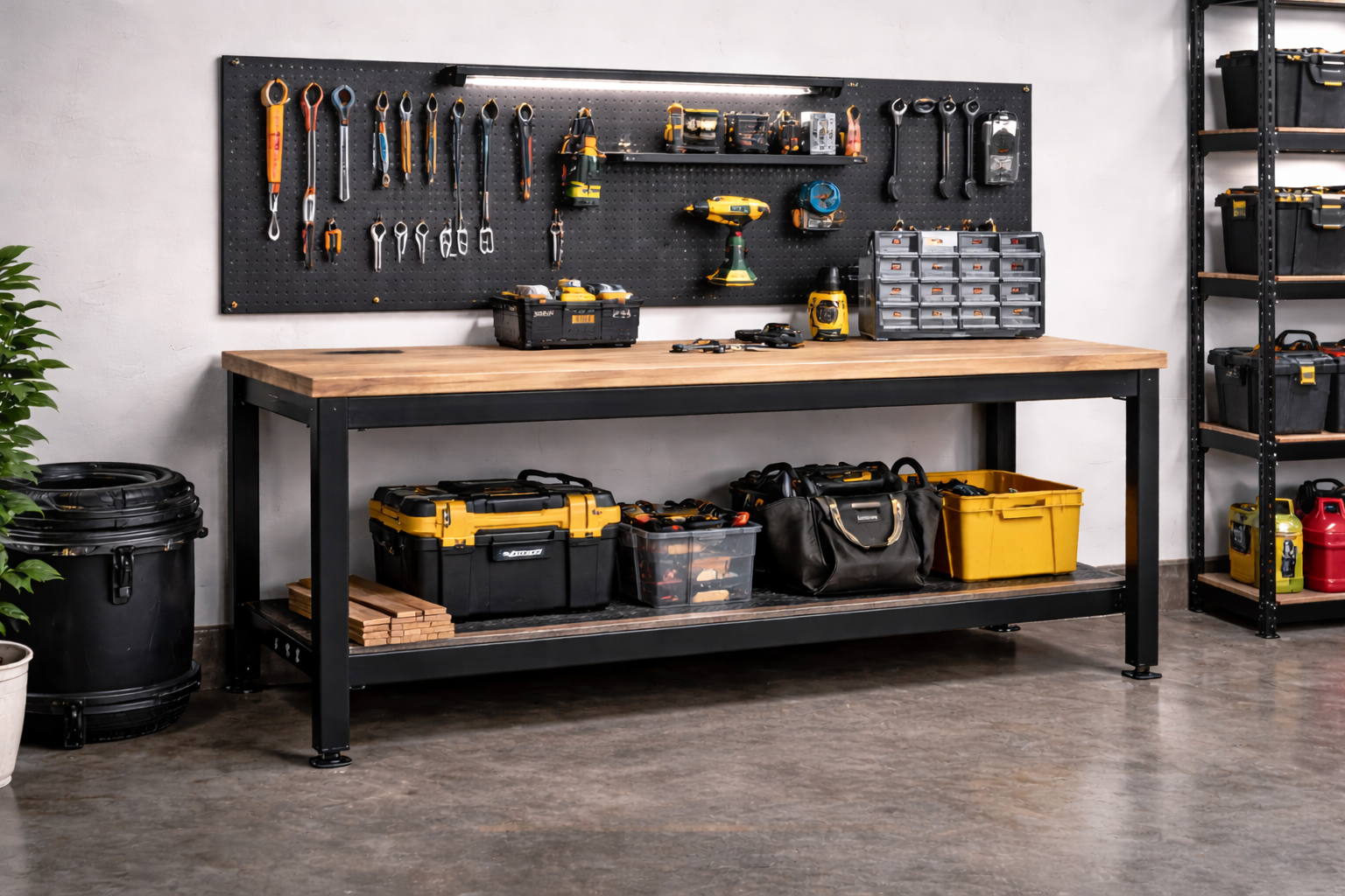 Heavy-Duty Workshop Bench — 6ft Utility Build