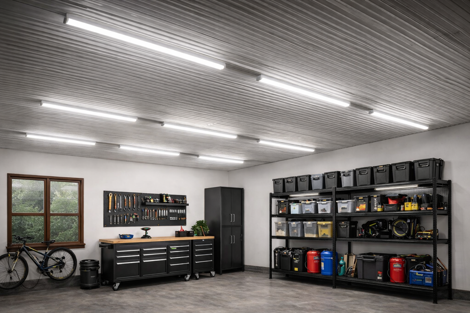 Industrial LED Workshop Lighting Kit