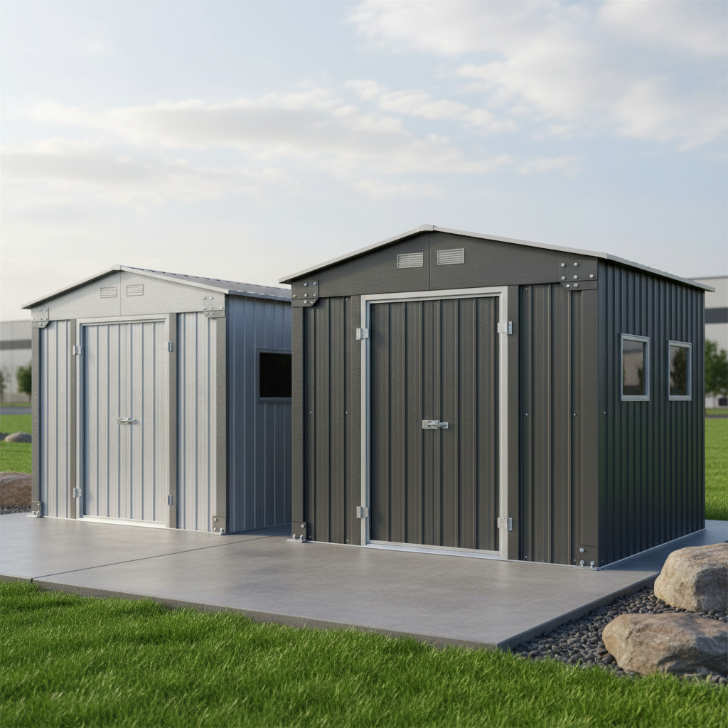 Pro Steel Bolt-Together Workshop shed with premium metal construction